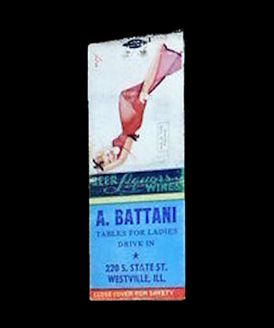 A Battani Tavern Matchbook