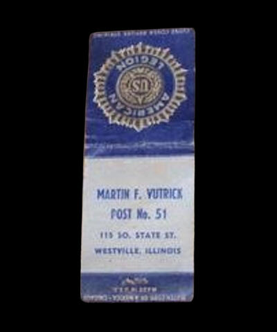 American Legion Post 51 Matchbook