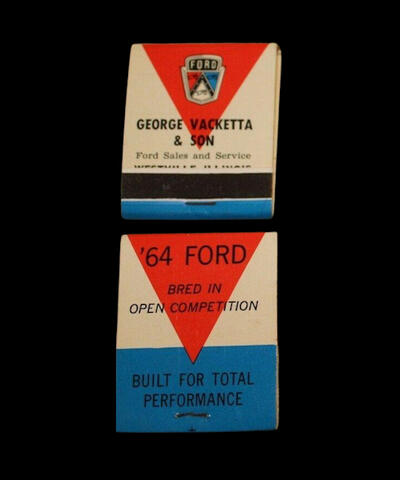 Vacketta & Son 1964 Matchbook