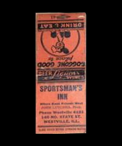 Sportsman's Inn Matchbook