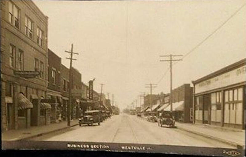 Westville Business Section Postcard