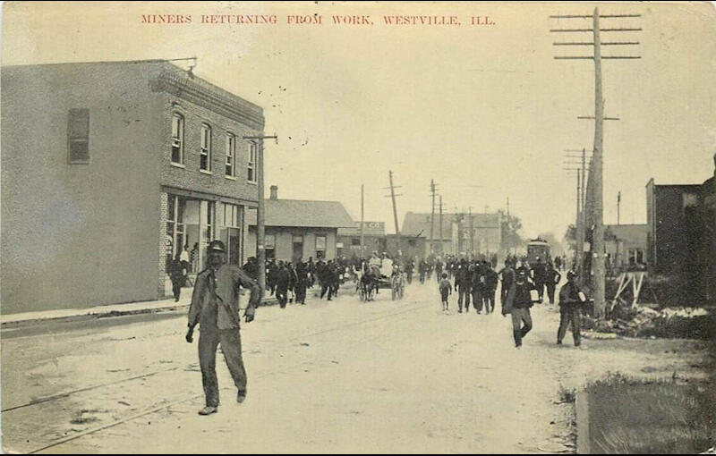 Miners Returning from Work Postcard