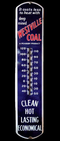Peabody Westville Coal Thermometer