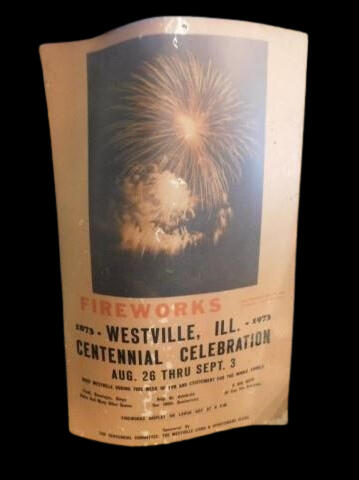 1973 Centennial Celebration Fireworks Poster