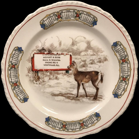 Meinart &amp; Sons 1929 Advertising Plate