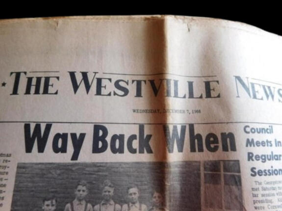The Westville News Newspaper (Any Issue)