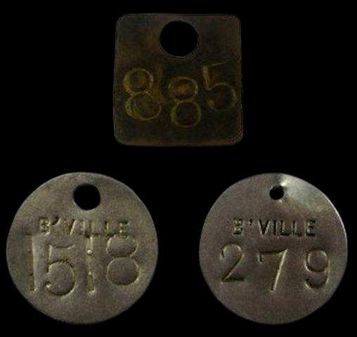 Bunsenville Coal Miner Check Tags